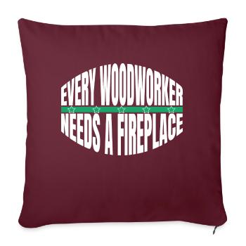 forestry statement forest work joke - Sofakissenbezug 45 x 45 cm - Burgunderrot - Vorne