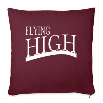 Navigation aérienne présente l’idée de vol libre - Housse de coussin décorative 45 x 45 cm - bordeaux - Devant