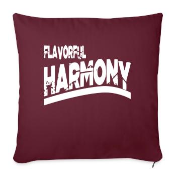 Unis, nous sommes debout, une unité harmonieuse - Housse de coussin décorative 45 x 45 cm - bordeaux - Devant