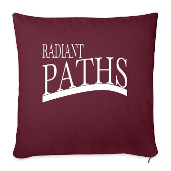 Amusant Voyage continu Dictons drôles Soleil - Housse de coussin décorative 45 x 45 cm - bordeaux - Devant