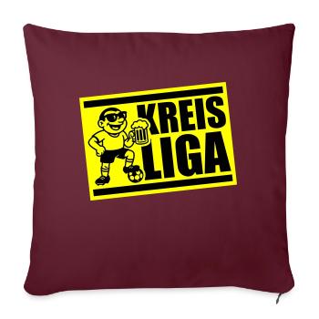 Kreisliga Football - Housse de coussin décorative 45 x 45 cm - bordeaux - Devant