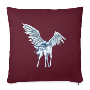 Pegasus 9 - Sofakissenbezug 45 x 45 cm - Burgunderrot - Vorne