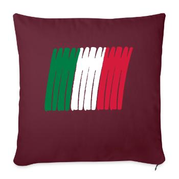 italia banner - Sofakissenbezug 45 x 45 cm - Burgunderrot - Vorne