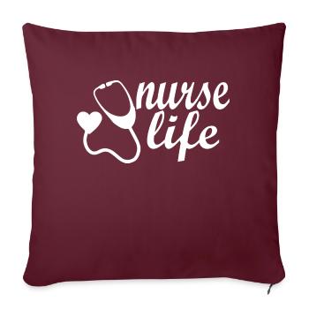 Nurse - Housse de coussin décorative 45 x 45 cm - bordeaux - Devant