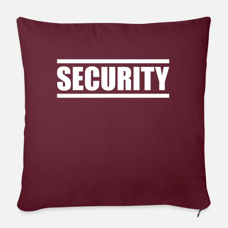 Security - Sofa pillowcase 17,3'' x 17,3'' (45 x 45 cm) - burgundy
