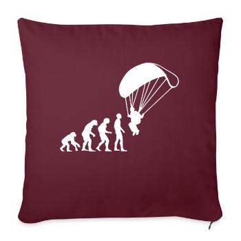 Paragliding - Sofakissenbezug 45 x 45 cm - Burgunderrot - Vorne