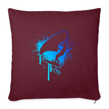 wingsurfen hydrofoil wingfoil Herren foilwing - Sofakissenbezug 45 x 45 cm - Burgunderrot - Vorne