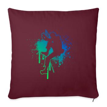 Escalade Hommes Escalade Escalade - Housse de coussin décorative 45 x 45 cm - bordeaux - Devant