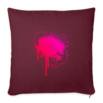 Kitesurf Hommes Kitesurf Femmes Kitesurf Kitesurf - Housse de coussin décorative 45 x 45 cm - bordeaux - Devant