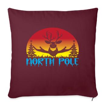 North Pole - Sofakissenbezug 45 x 45 cm - Burgunderrot - Vorne