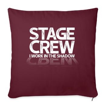 Amateur de théâtre Artiste de scène - Funny Stage Crew - Housse de coussin décorative 45 x 45 cm - bordeaux - Devant
