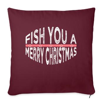 cool dork carolina beach christmas tree - Sofakissenbezug 45 x 45 cm - Burgunderrot - Vorne