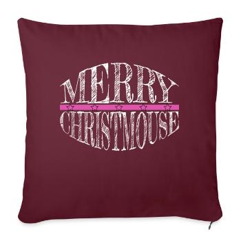 Dinosaure lune dictons maladroits belles toilesac à dos - Housse de coussin décorative 45 x 45 cm - bordeaux - Devant