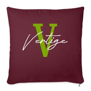 vertige cadeau - Housse de coussin décorative 45 x 45 cm - bordeaux - Devant