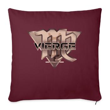 astro vierge - Housse de coussin décorative 45 x 45 cm - bordeaux - Devant
