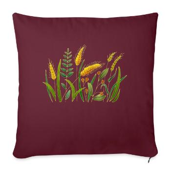 Pré - Housse de coussin décorative 45 x 45 cm - bordeaux - Devant