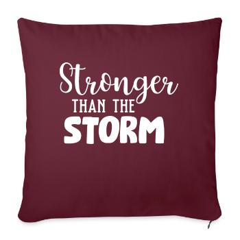 Plus fort que la tempête - Housse de coussin décorative 45 x 45 cm - bordeaux - Devant