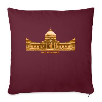 Bad Homburg Taunus Kurort Hessen - Housse de coussin décorative 45 x 45 cm - bordeaux - Devant
