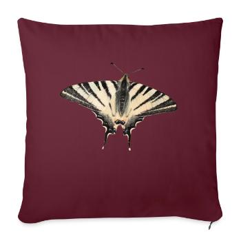 Papillon rare - Housse de coussin décorative 45 x 45 cm - bordeaux - Devant