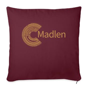 Für Madlen - Sofakissenbezug 45 x 45 cm - Burgunderrot - Vorne