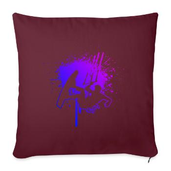 Kitesurf Kitesurfer Femmes Kitesurf Kitesurf - Housse de coussin décorative 45 x 45 cm - bordeaux - Devant