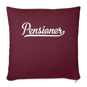 Pensioner - Sofakissenbezug 45 x 45 cm - Burgunderrot - Vorne