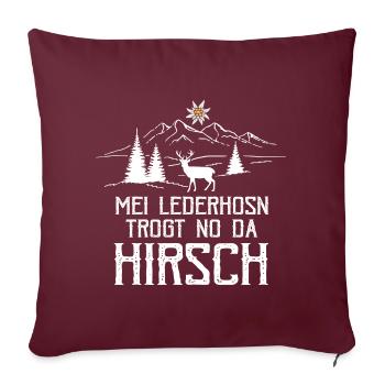 Déguisement Mei Lederhosn trogt no da deer - Housse de coussin décorative 45 x 45 cm - bordeaux - Devant