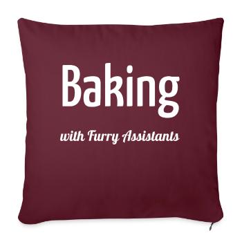 animal adaptations baking tutorials baking - Sofakissenbezug 45 x 45 cm - Burgunderrot - Vorne