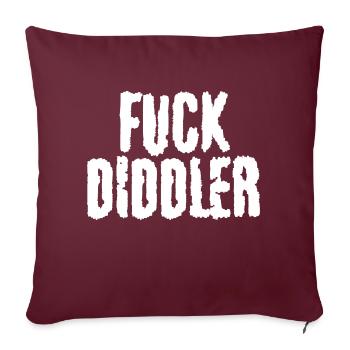 Diddler - Sofa pillowcase 17,3'' x 17,3'' (45 x 45 cm) - burgundy - Front