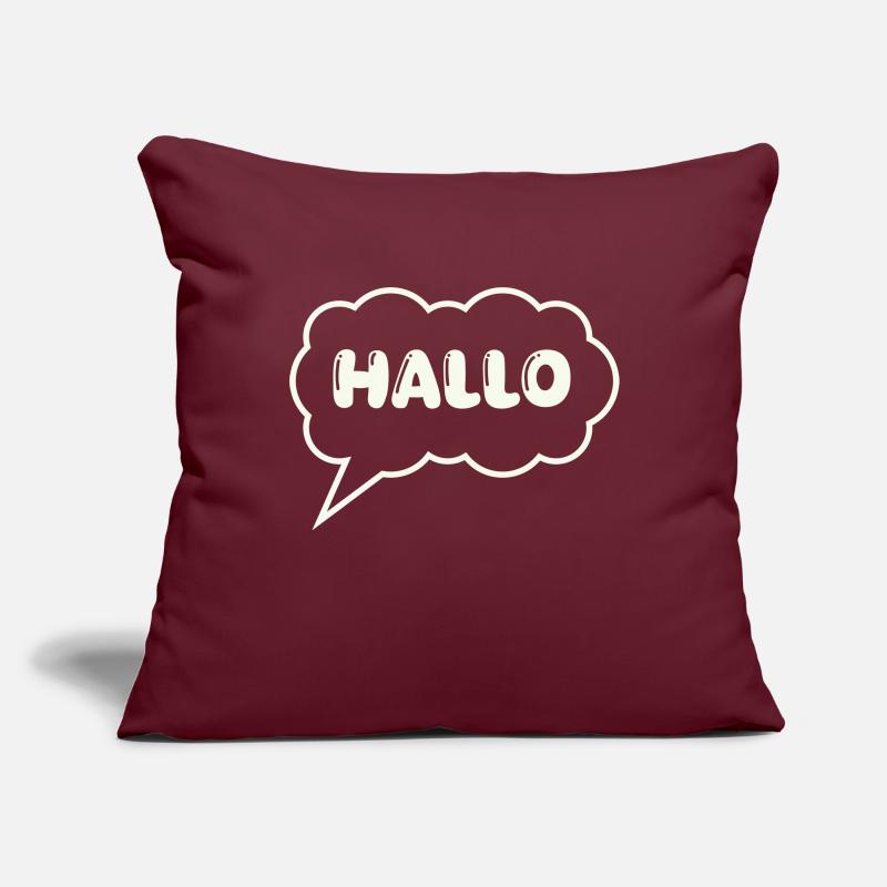 Speech bubble Hello Sofa pillowcase 17,3'' x 17,3'' (45 x 45 cm)