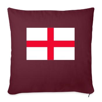 England - Sofakissenbezug 45 x 45 cm - Burgunderrot - Vorne