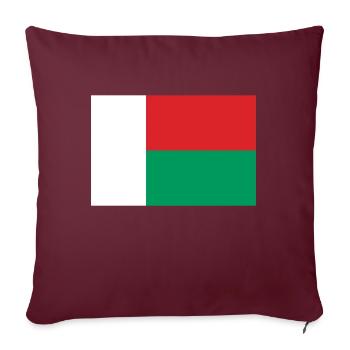 Madagaskar - Sofakissenbezug 45 x 45 cm - Burgunderrot - Vorne