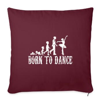 Ballett Evolution Geschenk - Sofakissenbezug 45 x 45 cm - Burgunderrot - Vorne