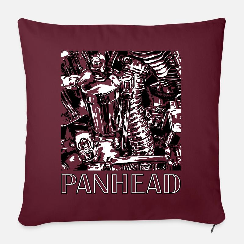 Panhead engine detail 03 - Sofa pillowcase 17,3'' x 17,3'' (45 x 45 cm) - burgundy