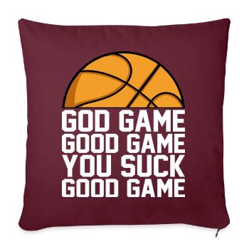 God Game Bon Jeu Vous Sucer Bon Jeu Dire - Housse de coussin décorative 45 x 45 cm - bordeaux - Devant