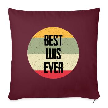 Best Luis Ever - Sofakissenbezug 45 x 45 cm - Burgunderrot - Vorne