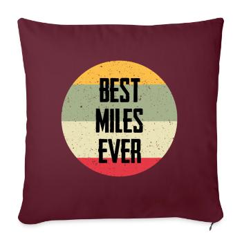 Les meilleurs miles de tous les temps - Housse de coussin décorative 45 x 45 cm - bordeaux - Devant