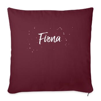 Fiona - Sofakissenbezug 45 x 45 cm - Burgunderrot - Vorne
