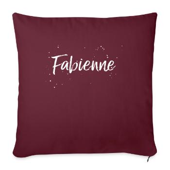 Fabienne - Sofakissenbezug 45 x 45 cm - Burgunderrot - Vorne
