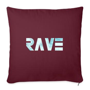 RAVE - Sofakissenbezug 45 x 45 cm - Burgunderrot - Vorne