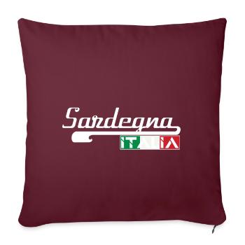SARDEGNA ITALIA (w) - Sofakissenbezug 45 x 45 cm - Burgunderrot - Vorne