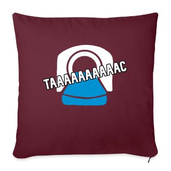 CT taaaaac - Sofakissenbezug 45 x 45 cm - Burgunderrot - Vorne