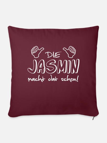 jasmin - Sofakissenbezug 45 x 45 cm - Burgunderrot