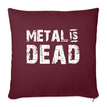 Musique Metal concert metalleux - Housse de coussin décorative 45 x 45 cm - bordeaux - Devant