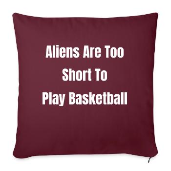 zone de dunking51 entraîneur de basket-ball aba basket-ball - Housse de coussin décorative 45 x 45 cm - bordeaux - Devant