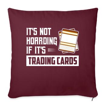 Ce n’est pas de la thésaurisation si c’est une carte de cartes à collectionner Colle - Housse de coussin décorative 45 x 45 cm - bordeaux - Devant