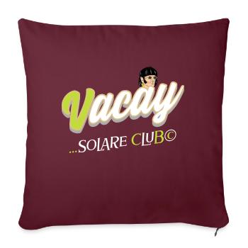 Vacay Solare Club N.D 82 - Sofakissenbezug 45 x 45 cm - Burgunderrot - Vorne