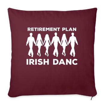 Dancing Dance Music - Sofa pillowcase 17,3'' x 17,3'' (45 x 45 cm) - burgundy - Front