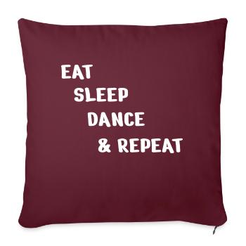 Dancing Dance Music - Sofa pillowcase 17,3'' x 17,3'' (45 x 45 cm) - burgundy - Front