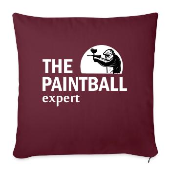 Paintball Airsoft - Sofakissenbezug 45 x 45 cm - Burgunderrot - Vorne